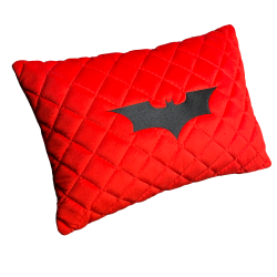 Подушка из алькантары с вышивкой 