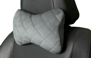 Автомобильная подушка под шею из алькантары